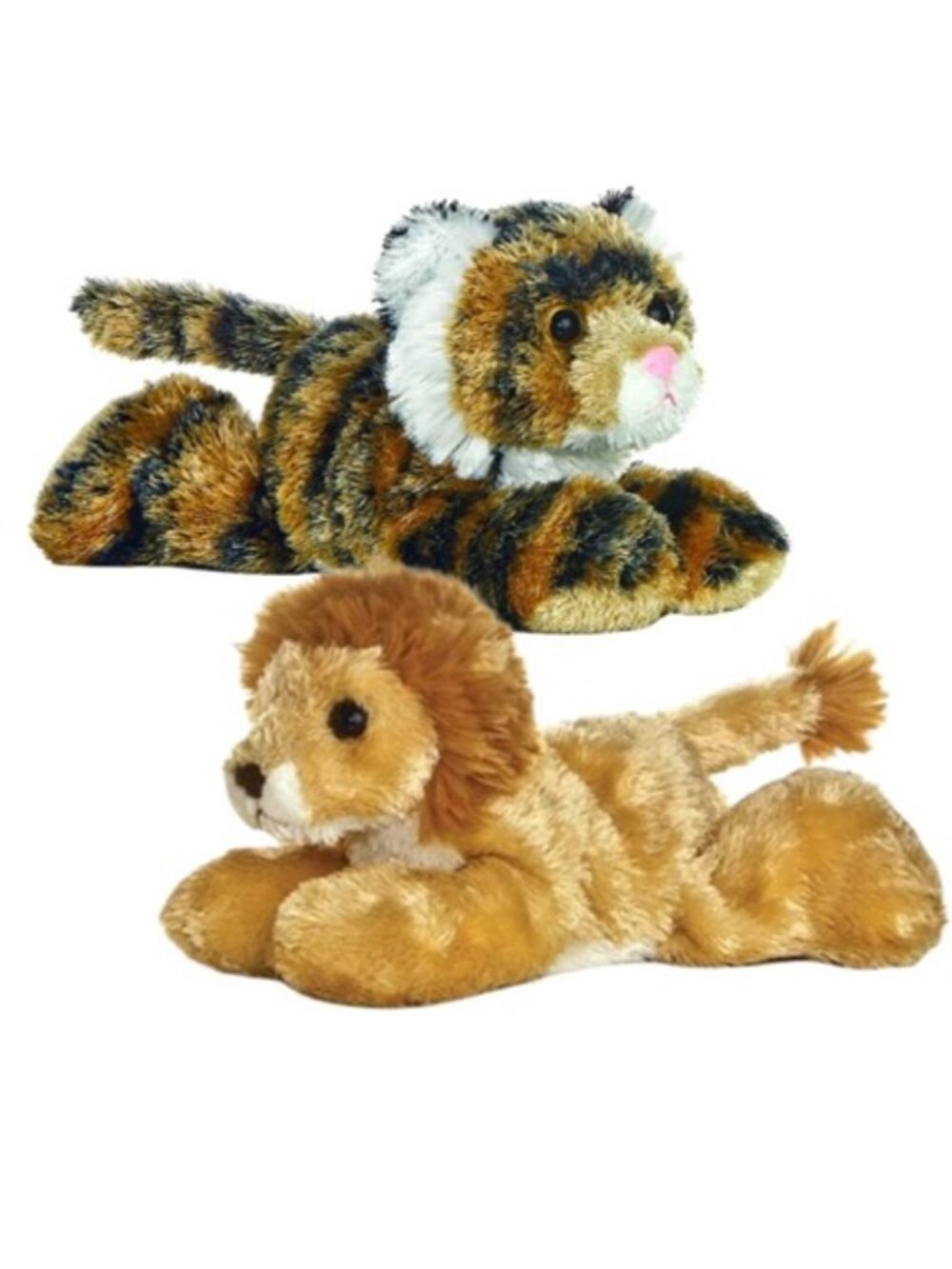 Tanya Tiger & Lionel Lion Mini Flopsies Plush Animals by Aurora
